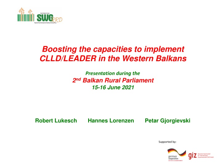 Boosting Capacities for CLLD/LEADER in Western Balkans