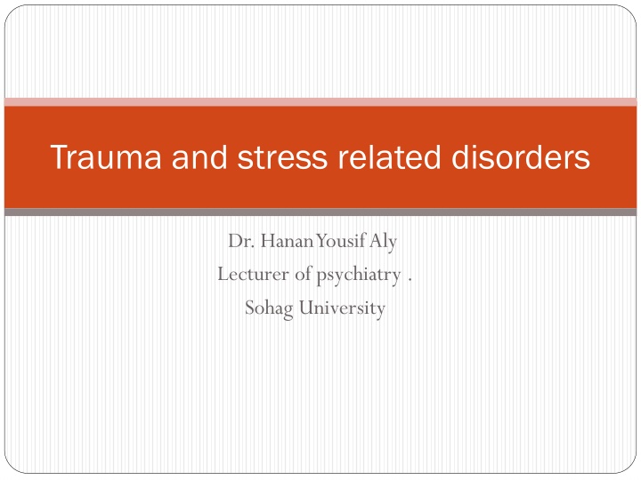 trauma and stress related disorders n.w