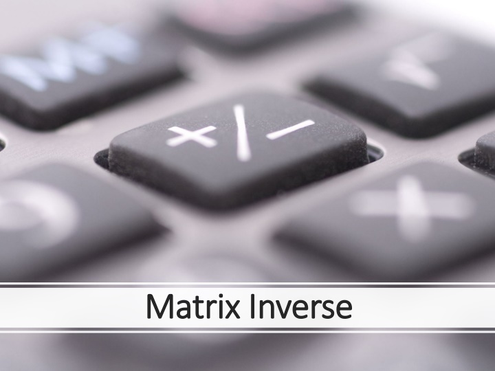 matrix inverse matrix inverse n.w