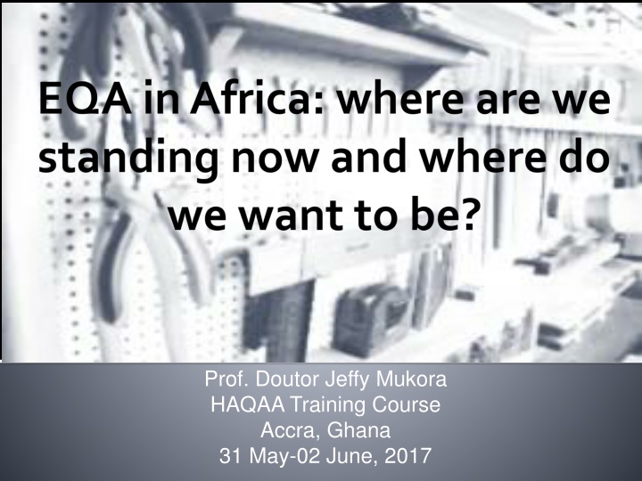 prof doutor jeffy mukora haqaa training course n.w
