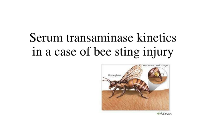 serum transaminase kinetics in a case n.w