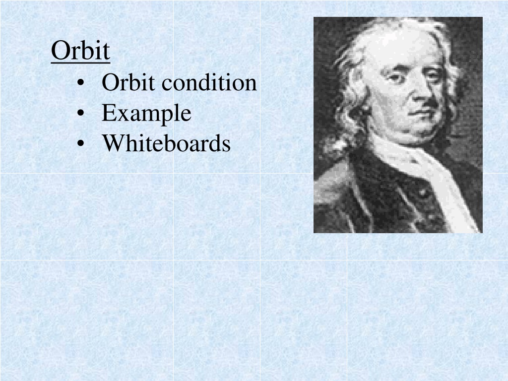 orbit orbit condition example whiteboards n.w