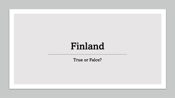 finland n.w