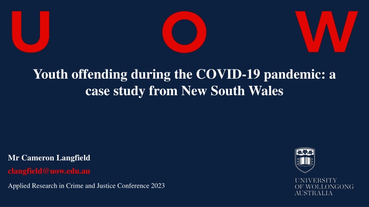 youth offending during the covid 19 pandemic n.w