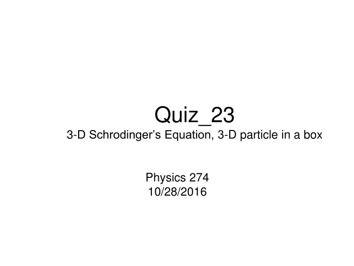 quiz 23 n.w