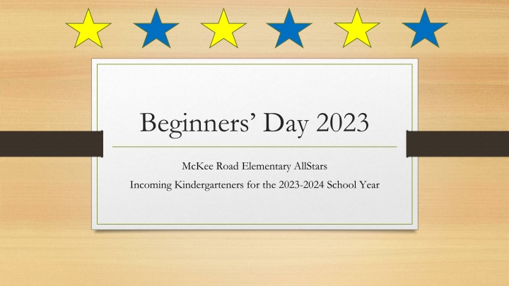 Welcome to McKee Road Elementary - Information for Incoming Kindergarteners