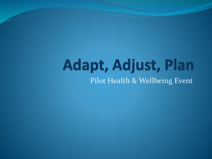 pilot health wellbeing event n.w