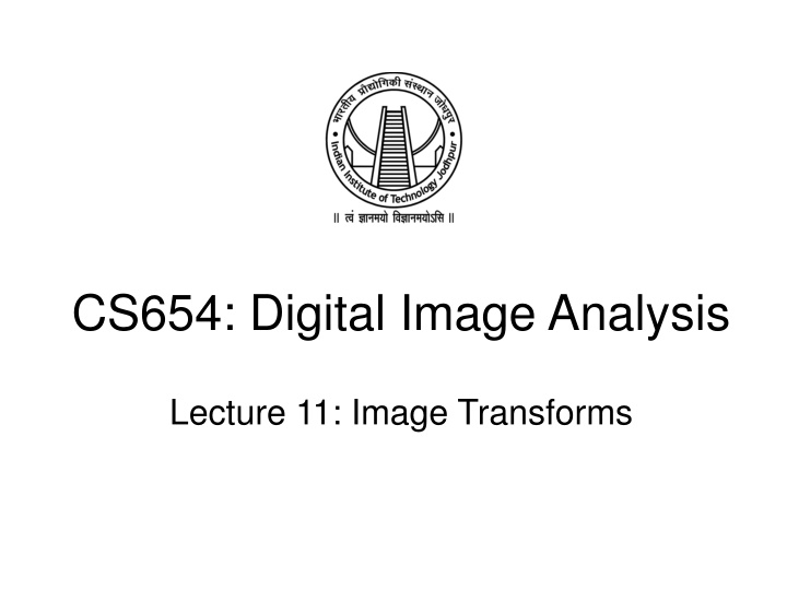 cs654 digital image analysis n.w