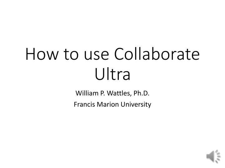 how to use collaborate ultra n.w