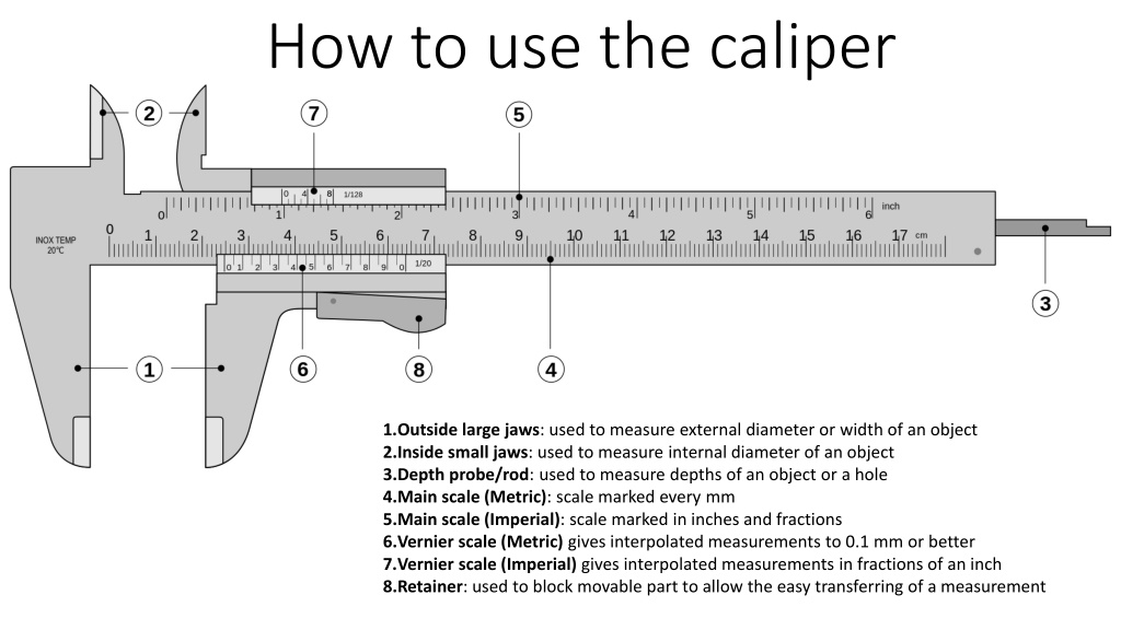 how to use the caliper n.w