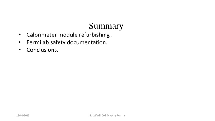 summary n.w