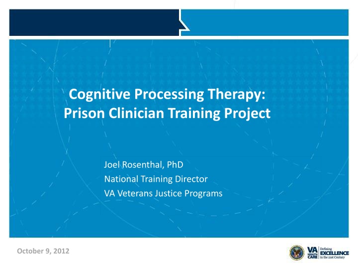 cognitive processing therapy prison clinician n.w