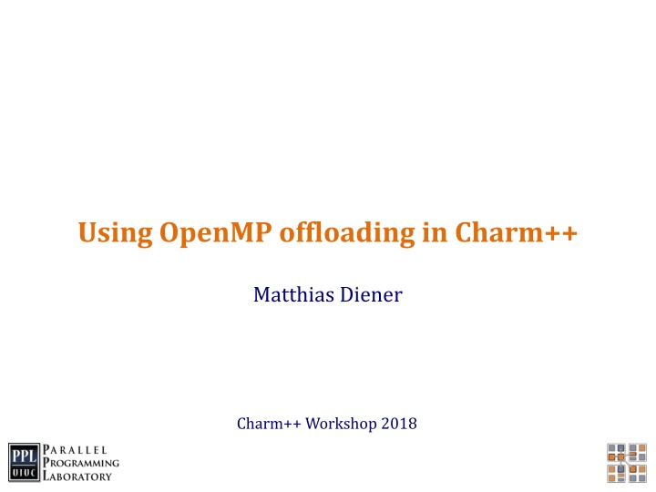 using openmp offloading in charm n.w