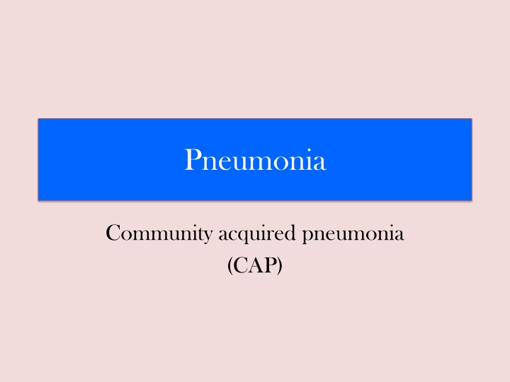 pneumonia n.w