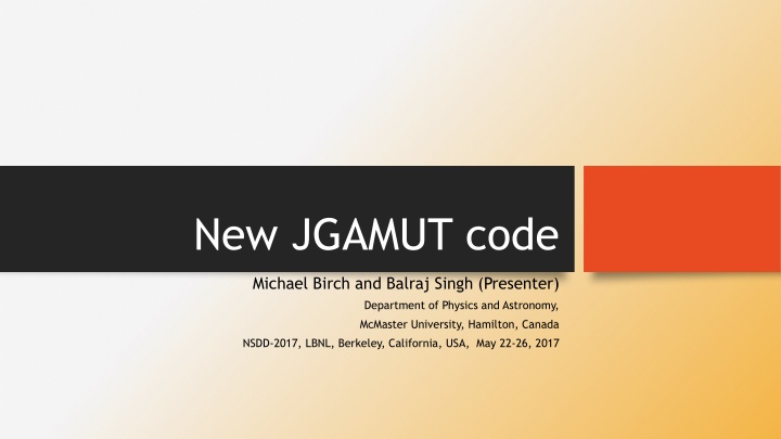 new jgamut code n.w