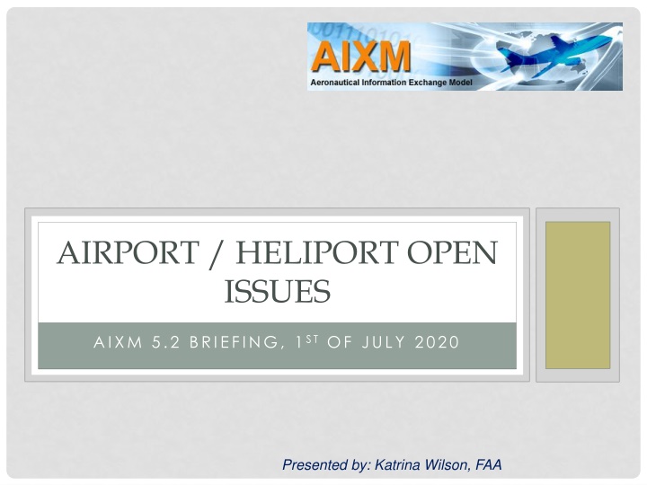 airport heliport open issues n.w