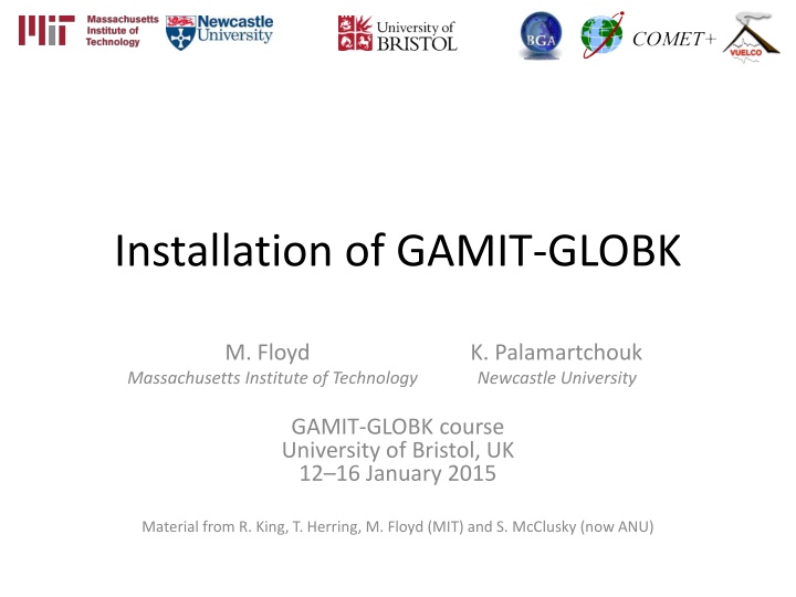 installation of gamit globk n.w