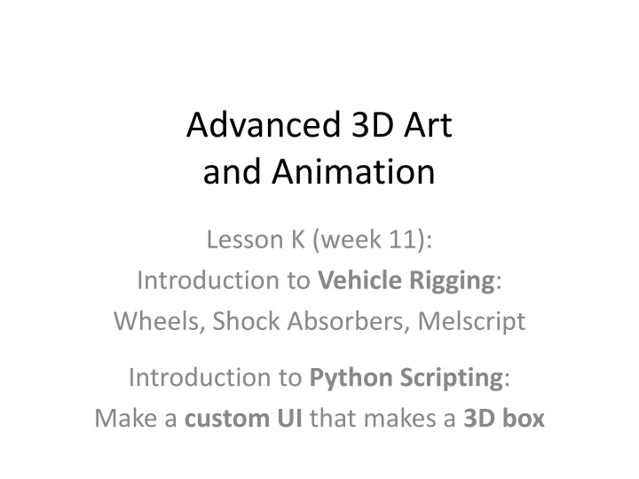 advanced 3d art and animation n.w