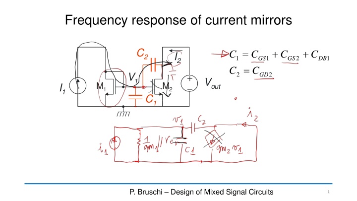 frequency response of current mirrors n.w