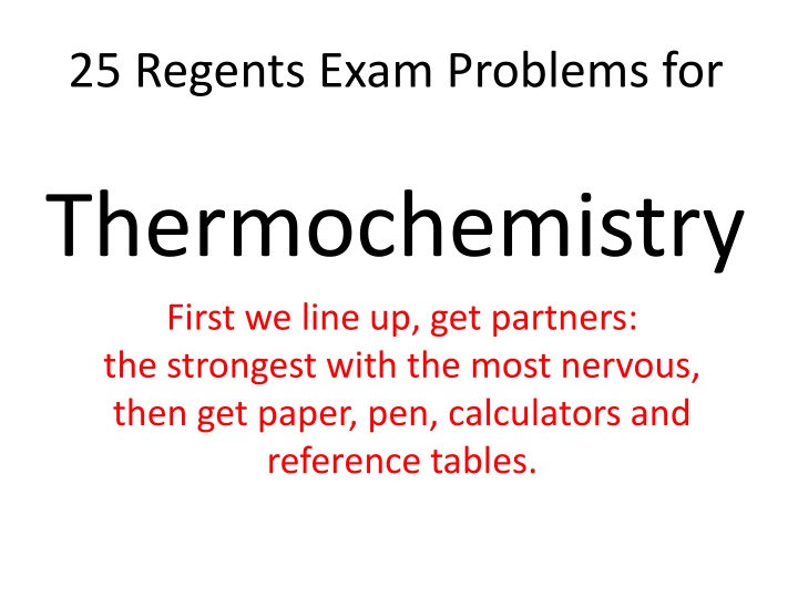 25 regents exam problems for n.w