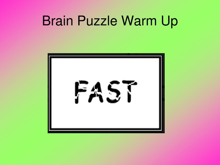 brain puzzle warm up n.w