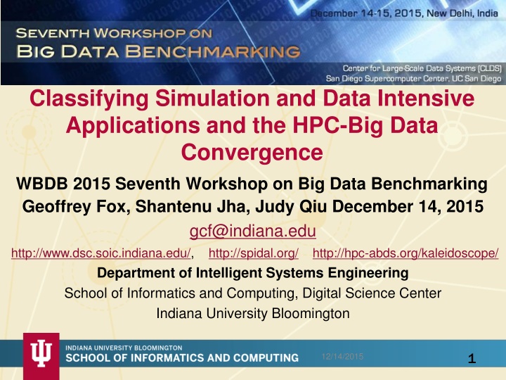 classifying simulation and data intensive n.w