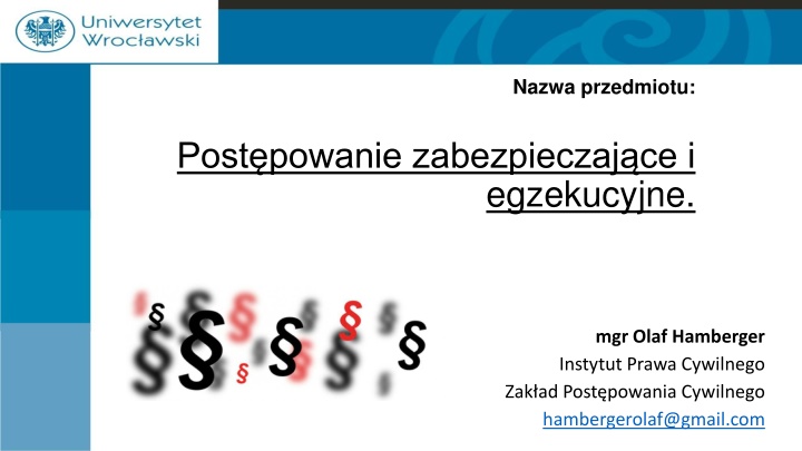nazwa przedmiotu n.w