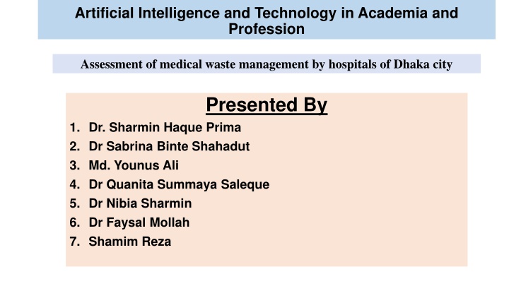 artificial intelligence and technology n.w