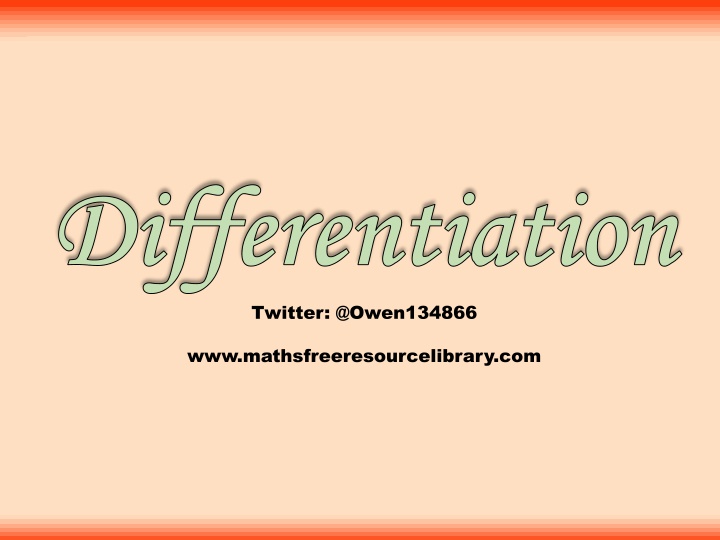 differentiation differentiation twitter n.w