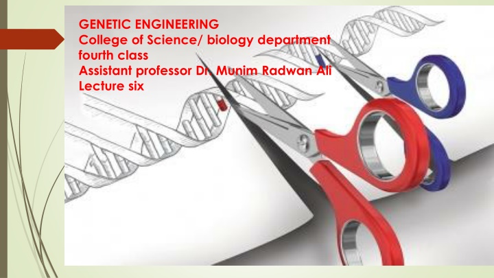 genetic engineering college of science biology n.w