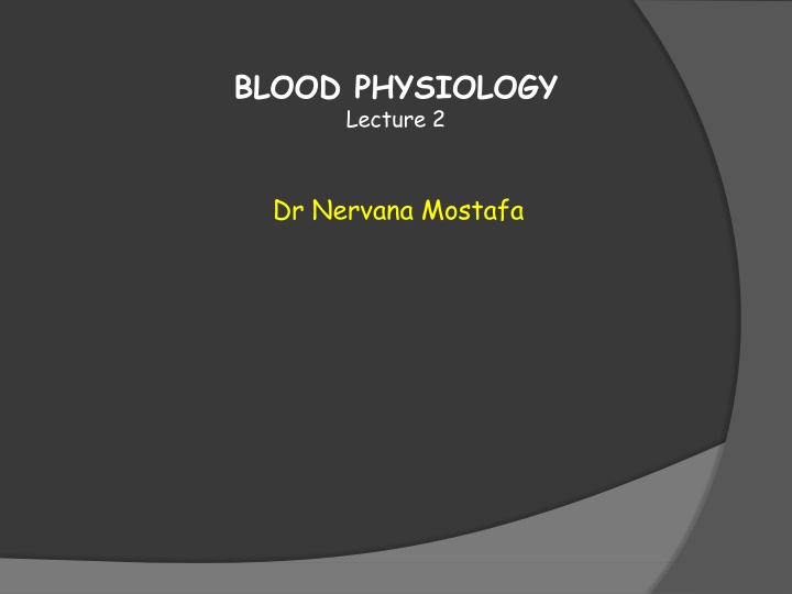Blood Physiology: RBC Formation, Vitamins, and Anemia