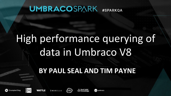 high performance querying of data in umbraco v8 n.w