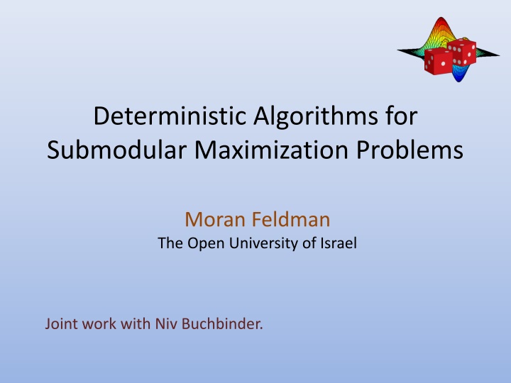 deterministic algorithms for submodular n.w