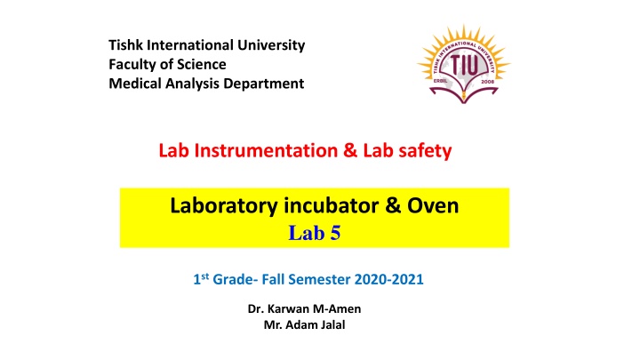 tishk international university faculty of science n.w