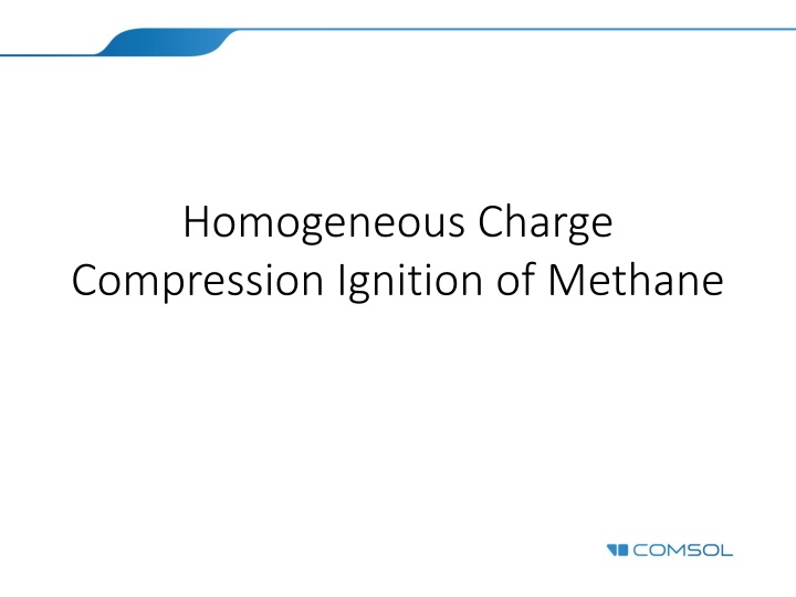 homogeneous charge compression ignition of methane n.w
