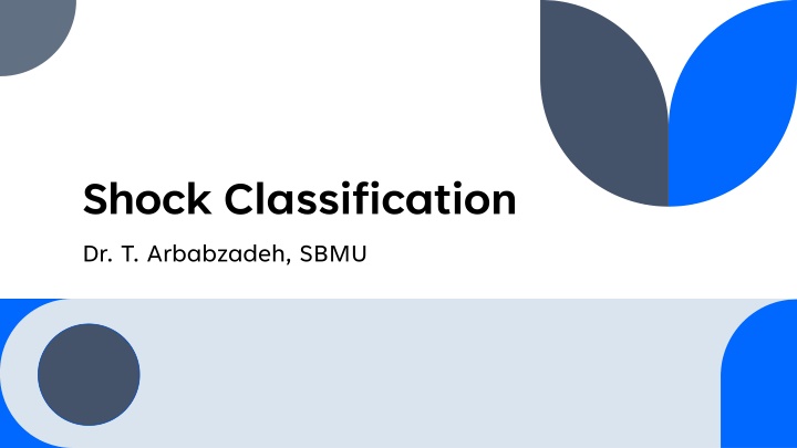 shock classification dr t arbabzadeh sbmu n.w