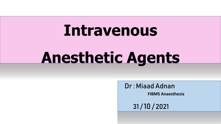 intravenous n.w