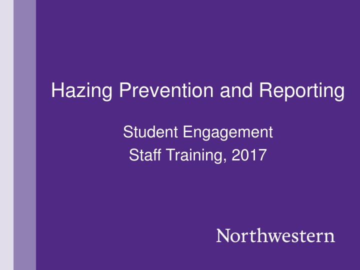hazing prevention and reporting n.w