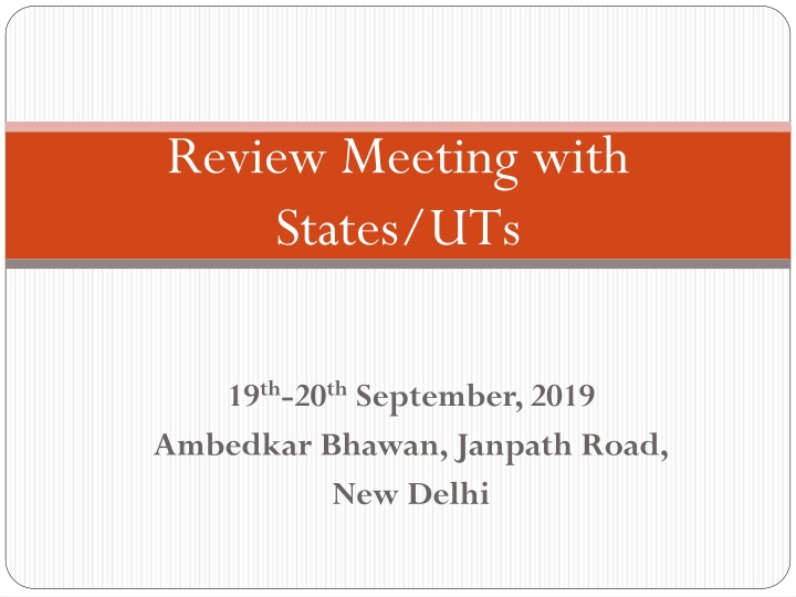 review meeting with states uts n.w