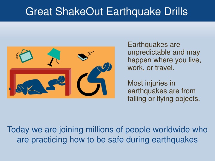great shakeout earthquake drills n.w
