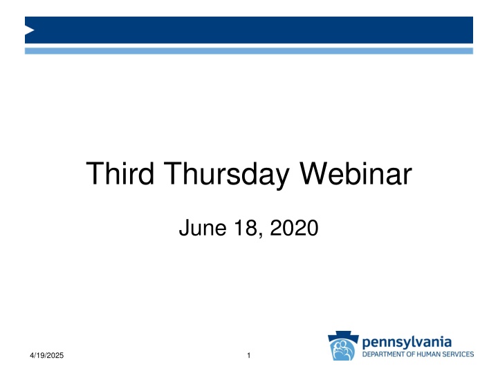 third thursday webinar n.w