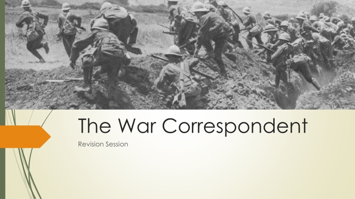 the war correspondent revision session n.w