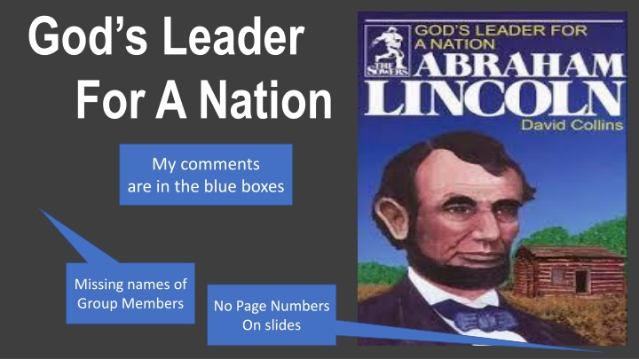 god s leader for a nation n.w