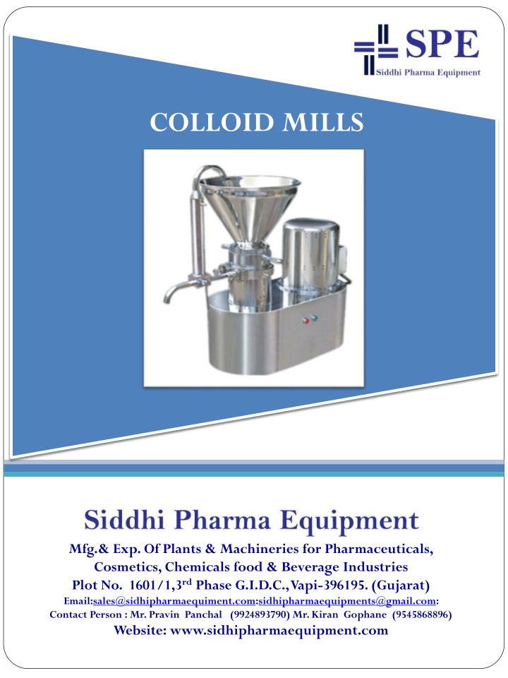 colloid mills n.w