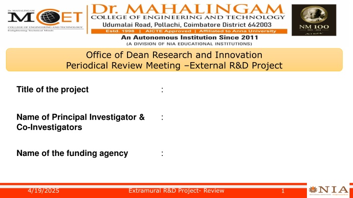 office of dean research and innovation periodical n.w