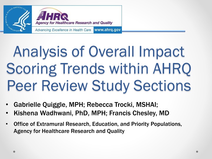 analysis of overall impact scoring trends within n.w