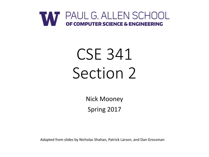 cse 341 section 2 n.w