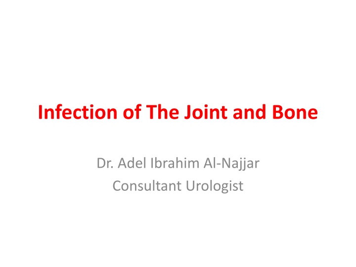 infection of the joint and bone n.w