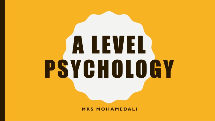 a level psychology n.w