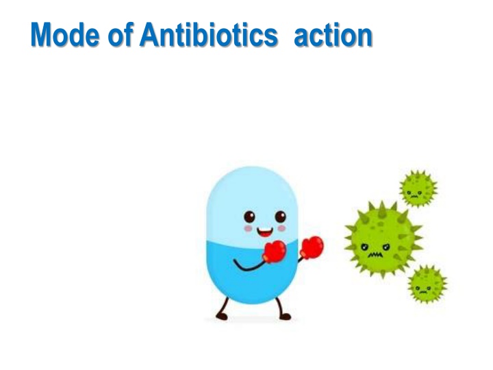 mode of antibiotics action n.w